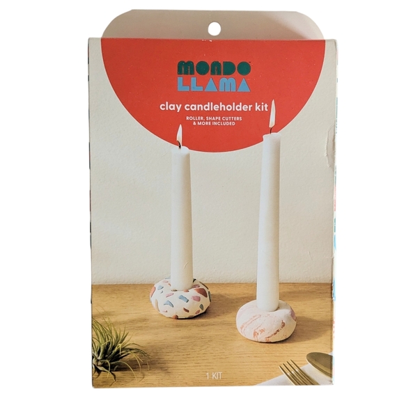 Mondo Llama Other - Mondo Llama Clay Candleholder Kit